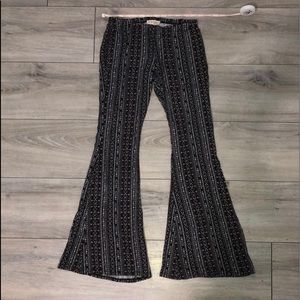 80s vibe silky flare leggings
